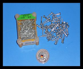 4x25mm Holzschrauben mit Rundkopf 50 Stück