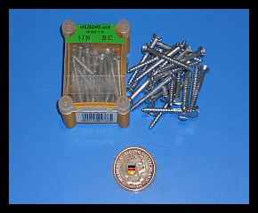 5X50mm Holzschrauben mit Senkopf 25 Stück